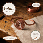 Chaîne de cheville en cuivre Volute de Marie & Sylvie
