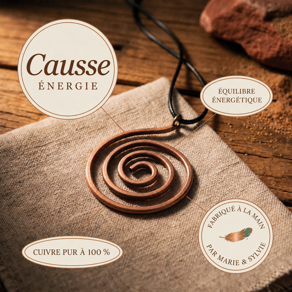 Collier en cuivre Causse de Marie & Sylvie