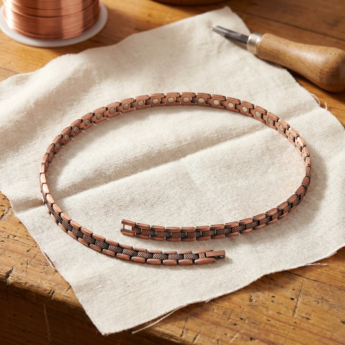 Collier en cuivre Voile de Marie & Sylvie