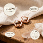 Créoles en cuivre Fauvette de Marie & Sylvie