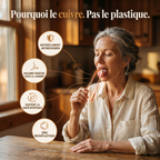 Gratte-langue en cuivre pur