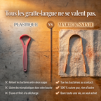 Gratte-langue en cuivre pur