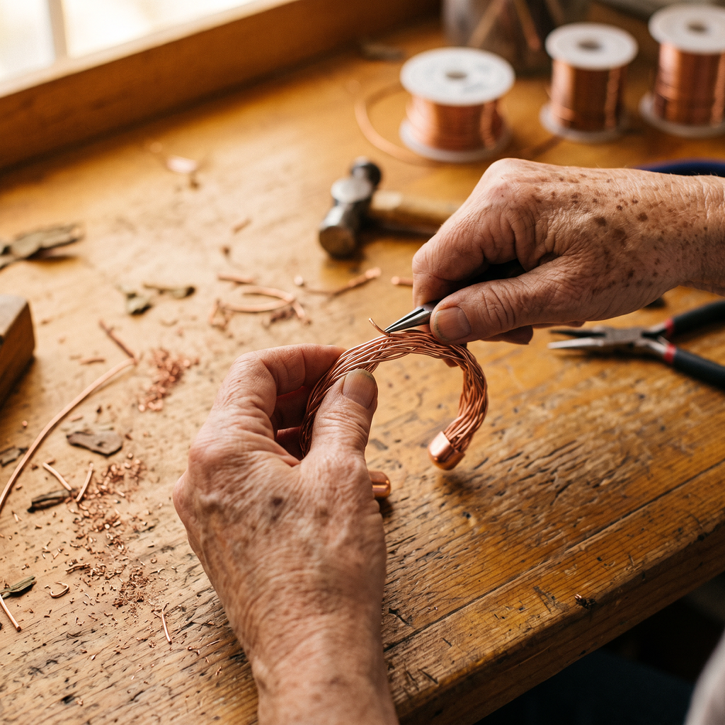 Manchette en cuivre Orme de Marie & Sylvie